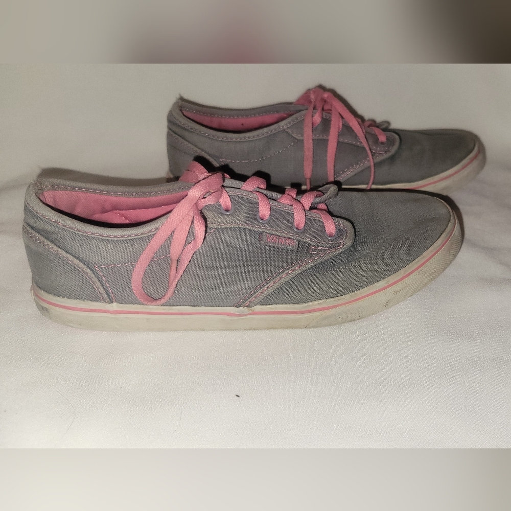 Vans Youth Girl's Shoes Size 4.5 - Blue/Grey & Pink